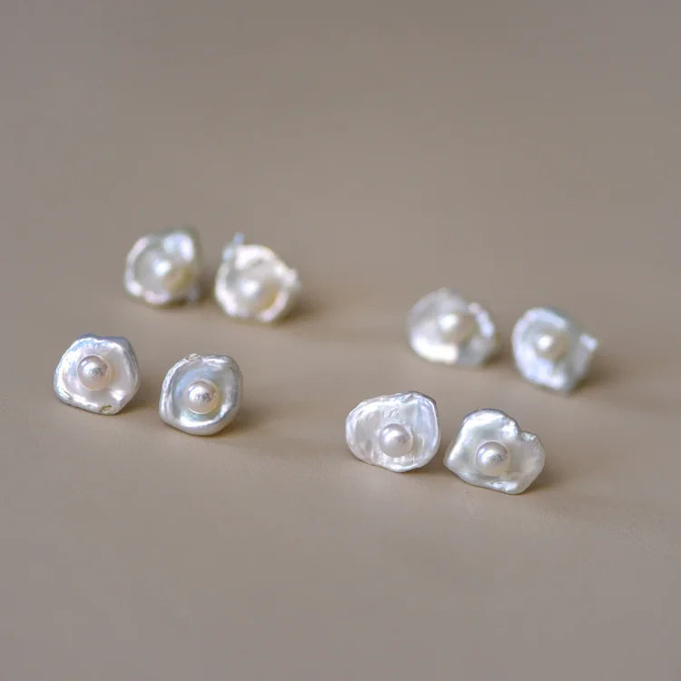 Noa - Baroque Pearl Earrings for Women