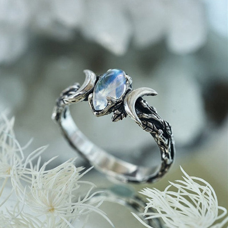 Iris Moonstone Statement Ring - A Bold Everyday Statement Piece