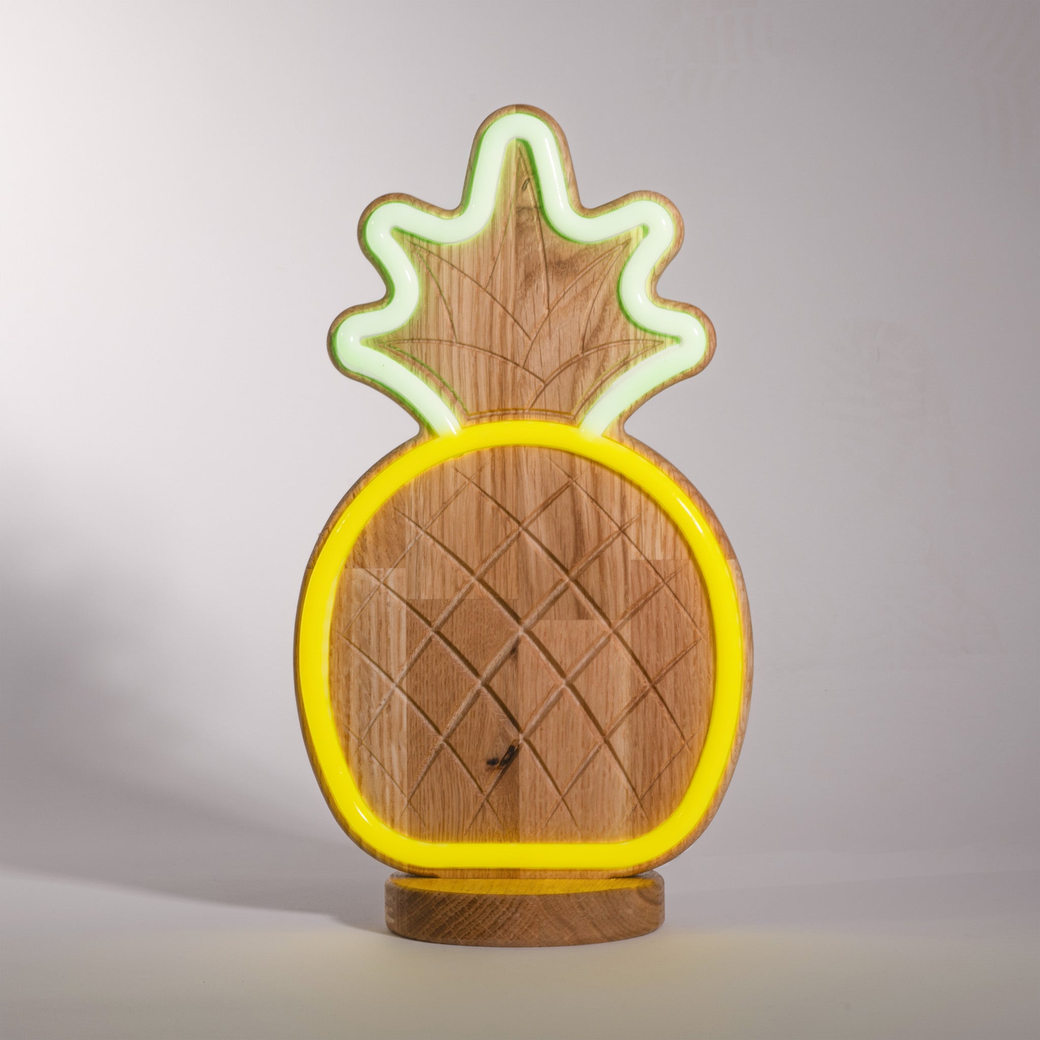 WoodGlow - Tropical Wooden Neon Light