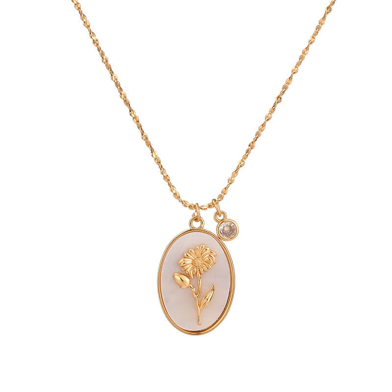 Aurora - Birthstone & Birth Flower Necklace for Women