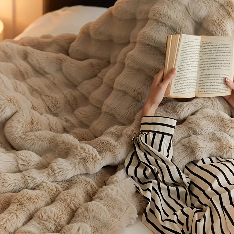 Rabbit Fleece Blanket - Soft & Durable Luxury