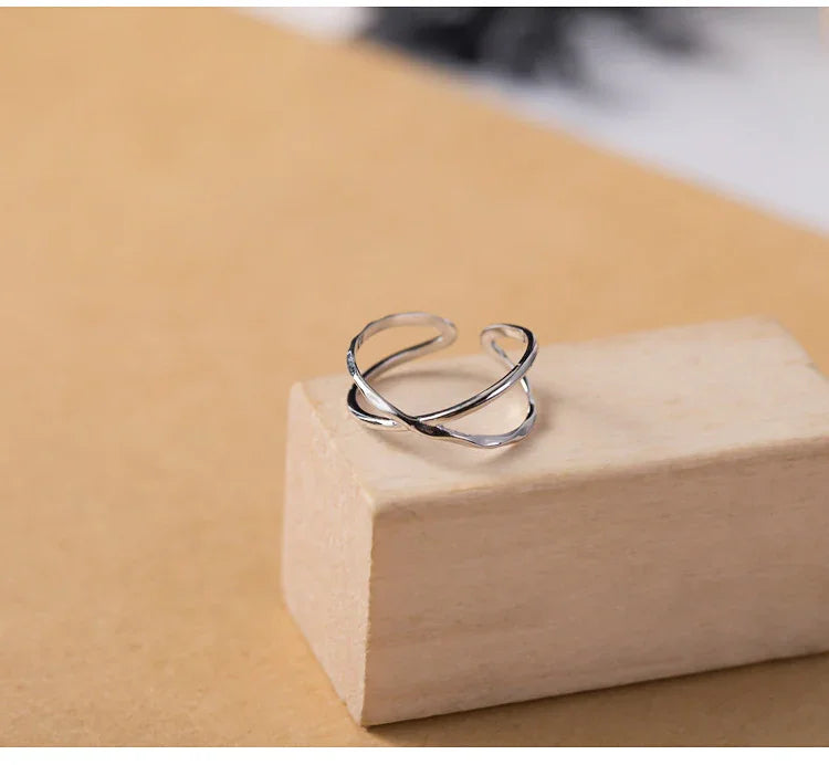 Lina - Adjustable Double Line Ring for Women