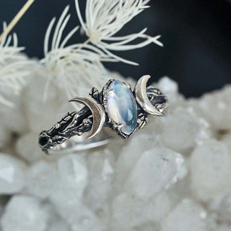 Iris Moonstone Statement Ring - A Bold Everyday Statement Piece
