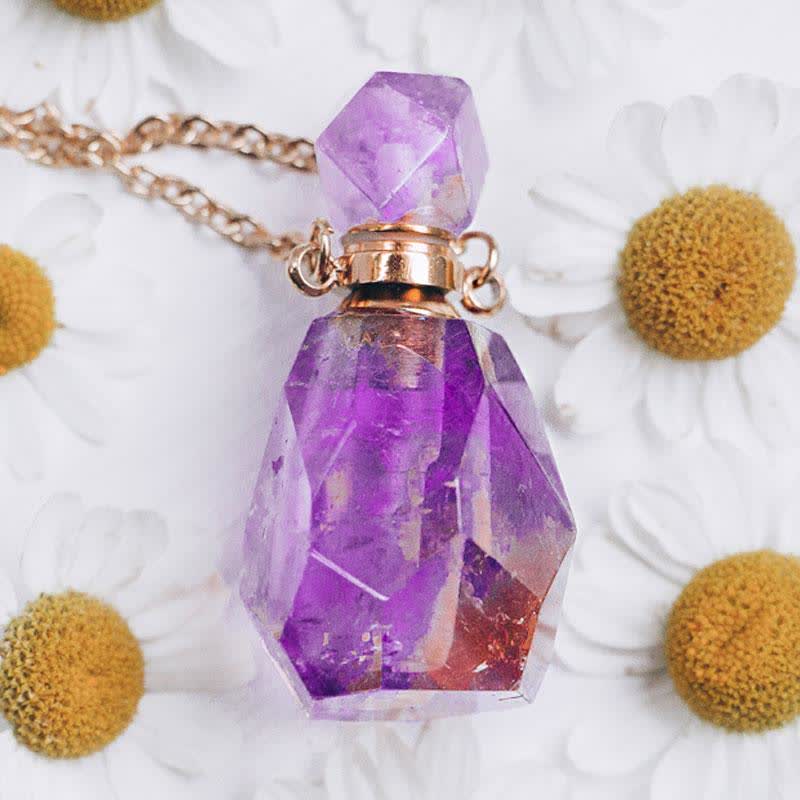 Iris - Crystal Perfume Bottle Necklace for Women