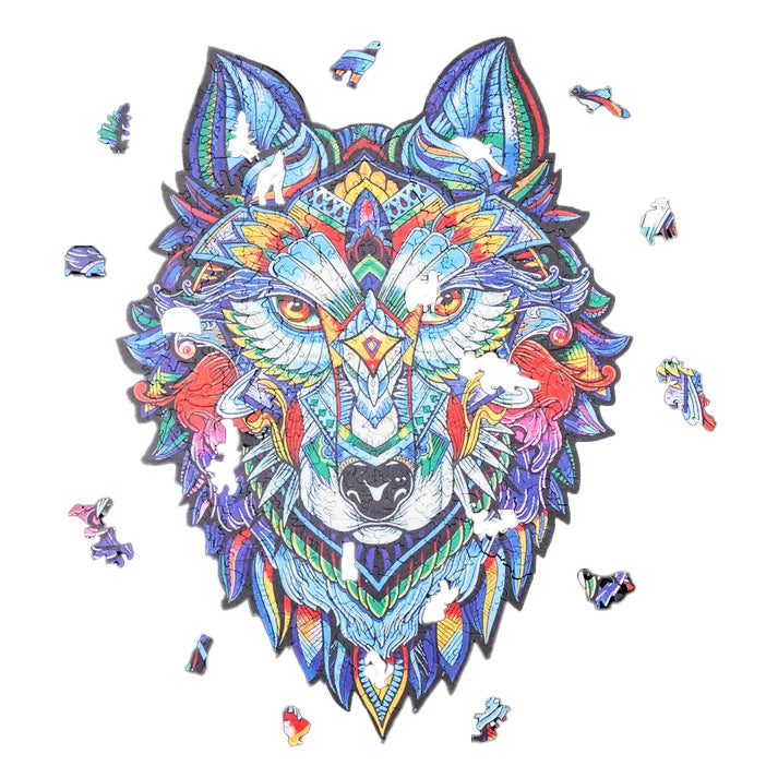 MajesticWolf Puzzle - Premium Wooden Jigsaw Puzzle