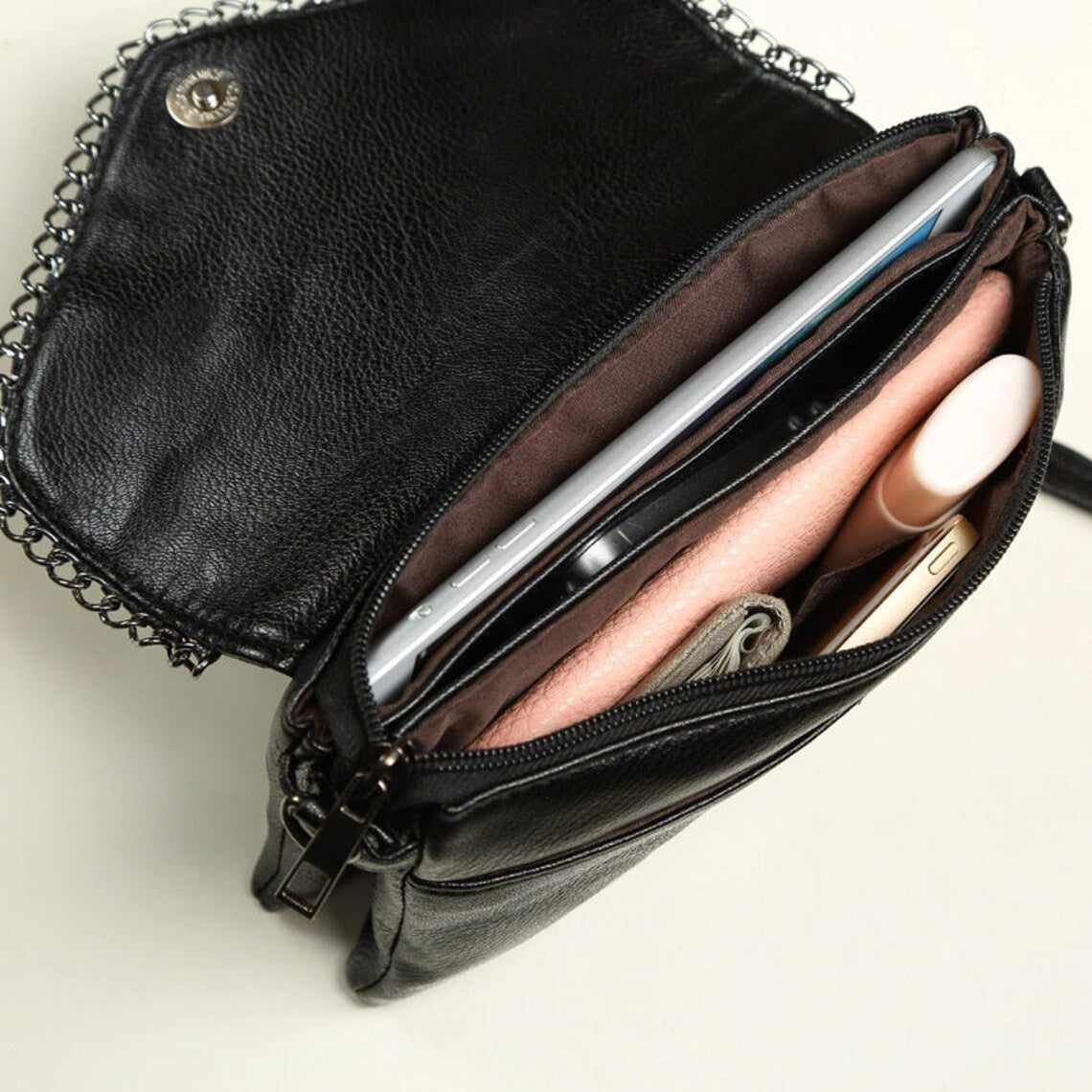 Alexa Clutch - Elegant Crocodile-Print Evening Bag