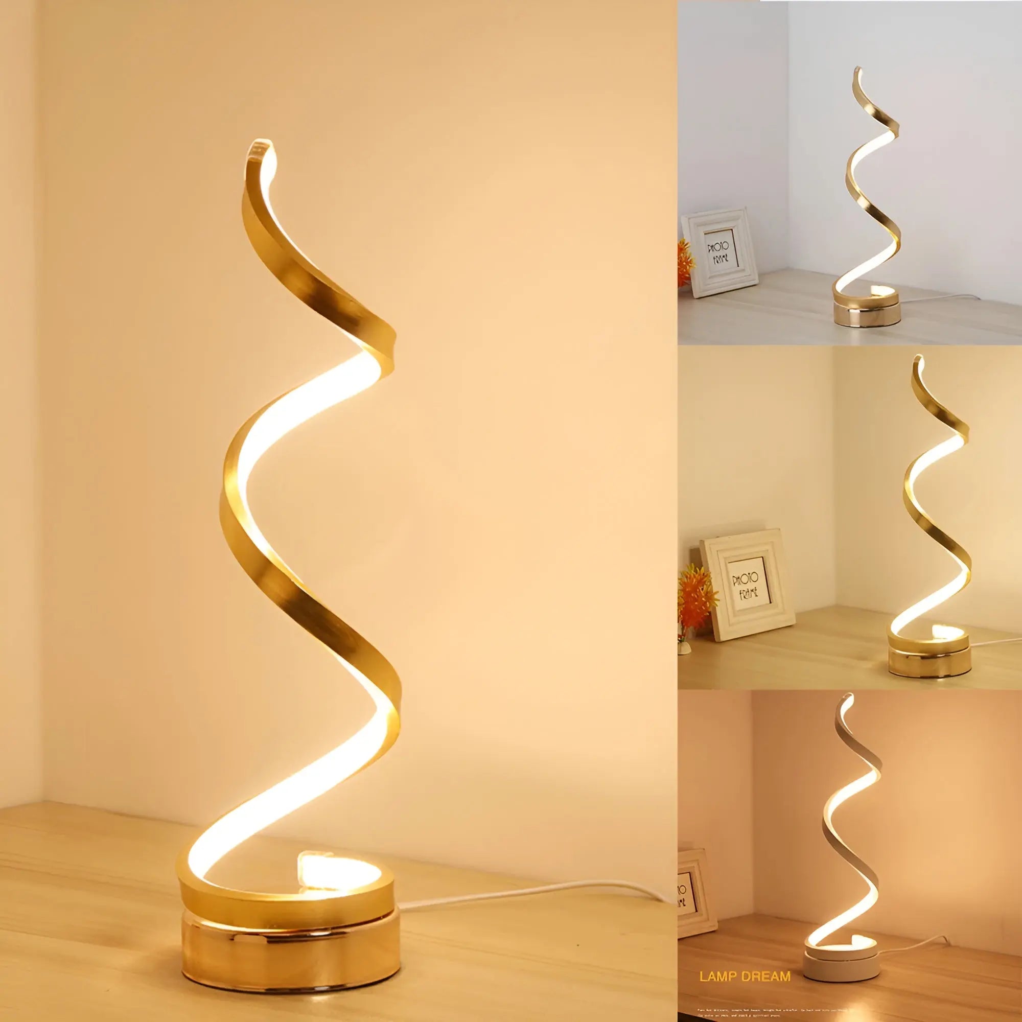 Spiral Glow LED Desk Lamp - Eye-Friendly Desk Light