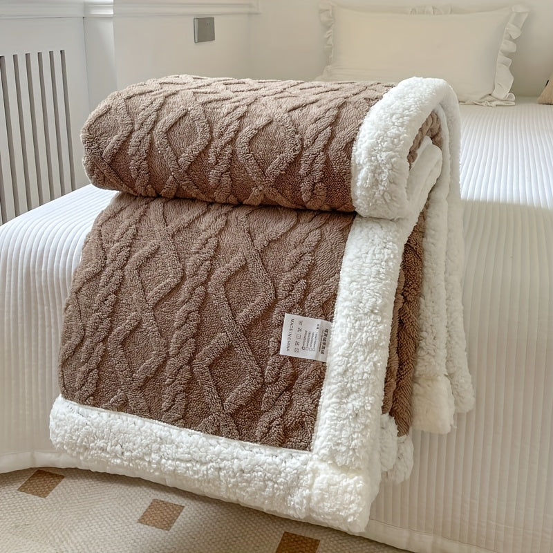 Reversible Fleece Blanket - Cozy Warm Comfort