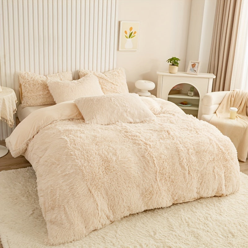 Ultra-Soft Plush Duvet Cover Set - Zipped
