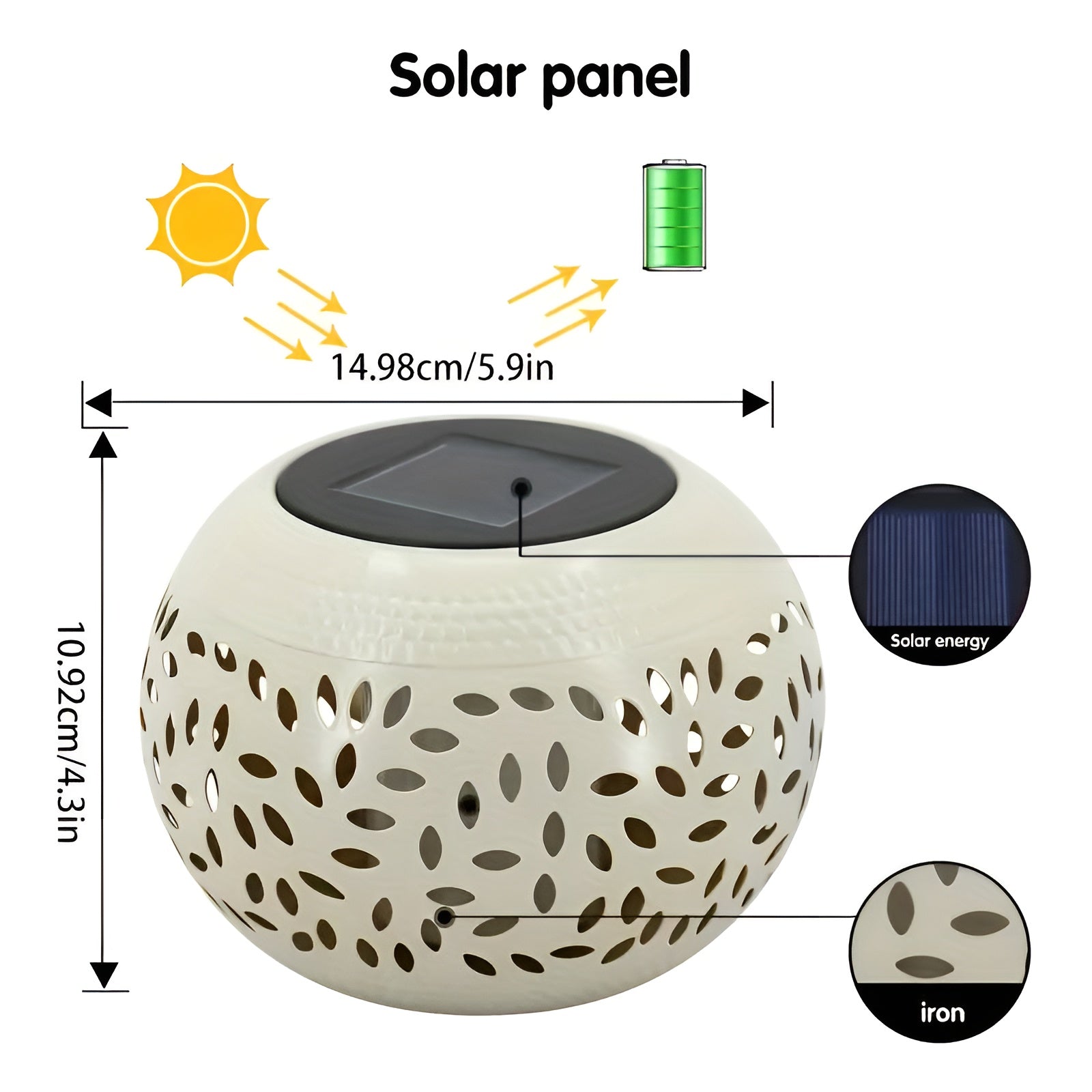 Solar Garden Light - Decorative Outdoor Lantern