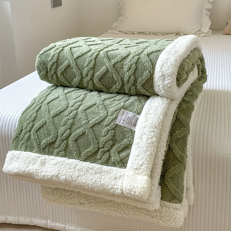Reversible Fleece Blanket - Cozy Warm Comfort