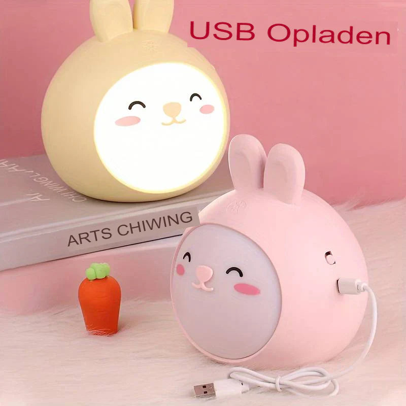 CuddlePaw Night Light - Cute Cordless Kids Lamp