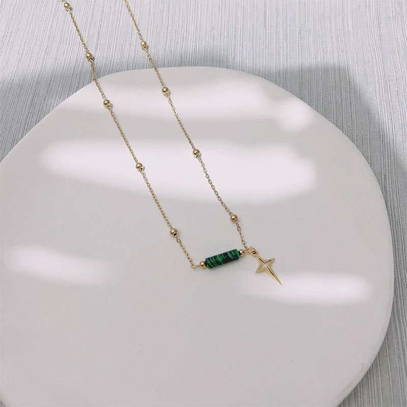 Maria - Natural Malachite Star Jewellery Set for Women