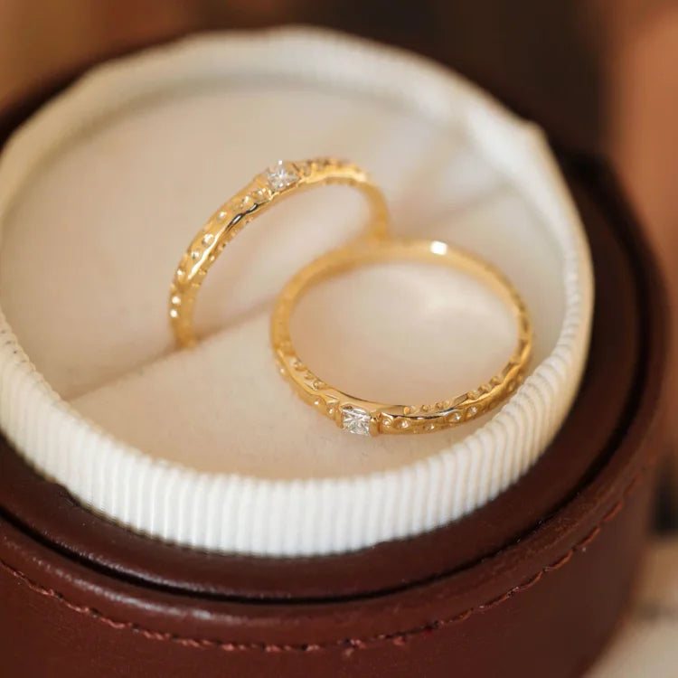 Aurora - Zirconia Gold-Plated Ring for Women