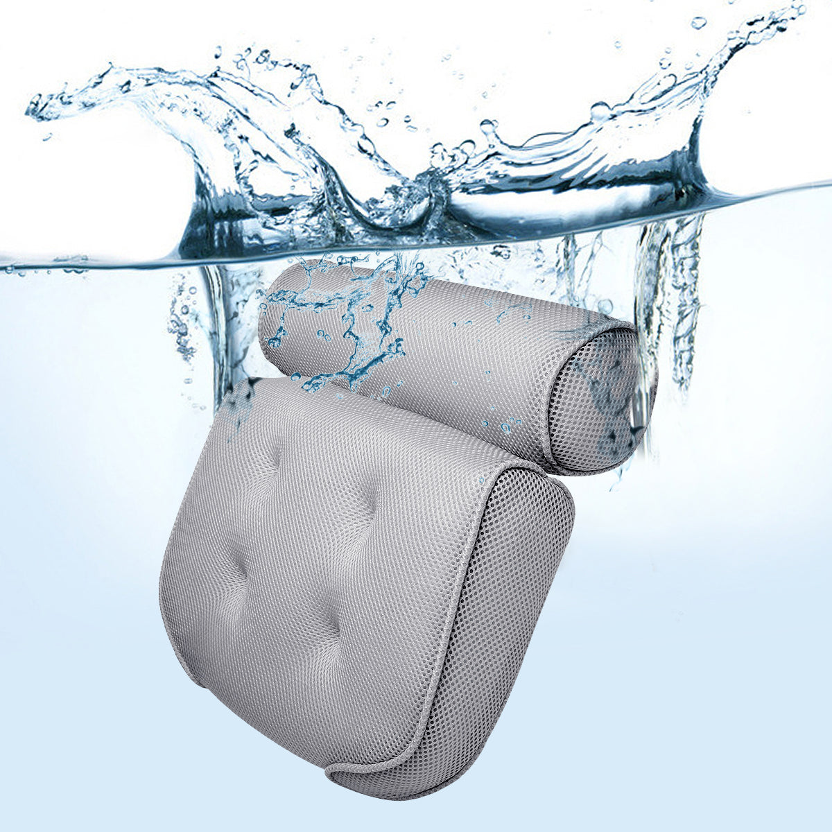 NeckCush Luxe Bath Pillow - Spa Comfort
