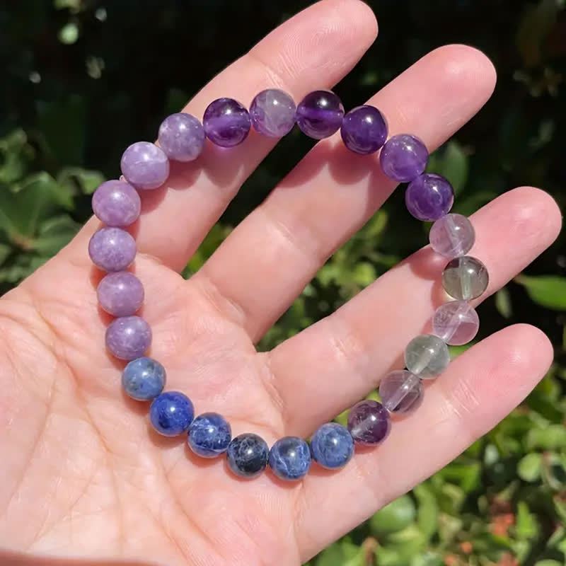 Aurora - Amethyst & Lapis Lazuli Bracelet for Women