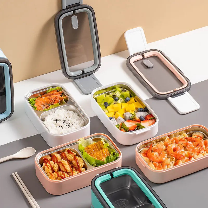 MealMate - 2-Tier Stainless Steel Lunchbox