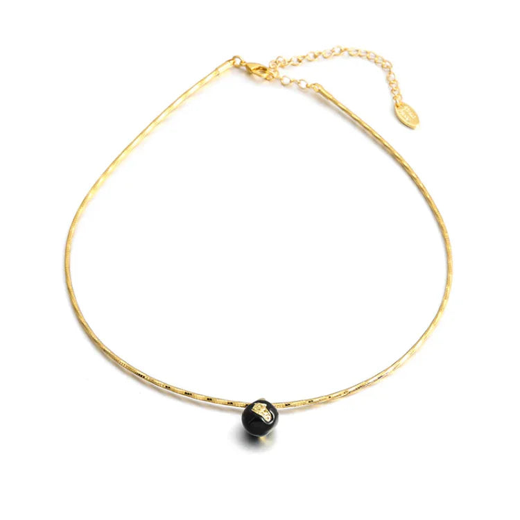 Iris - Vintage Gold-Dipped Statement Necklace for Women
