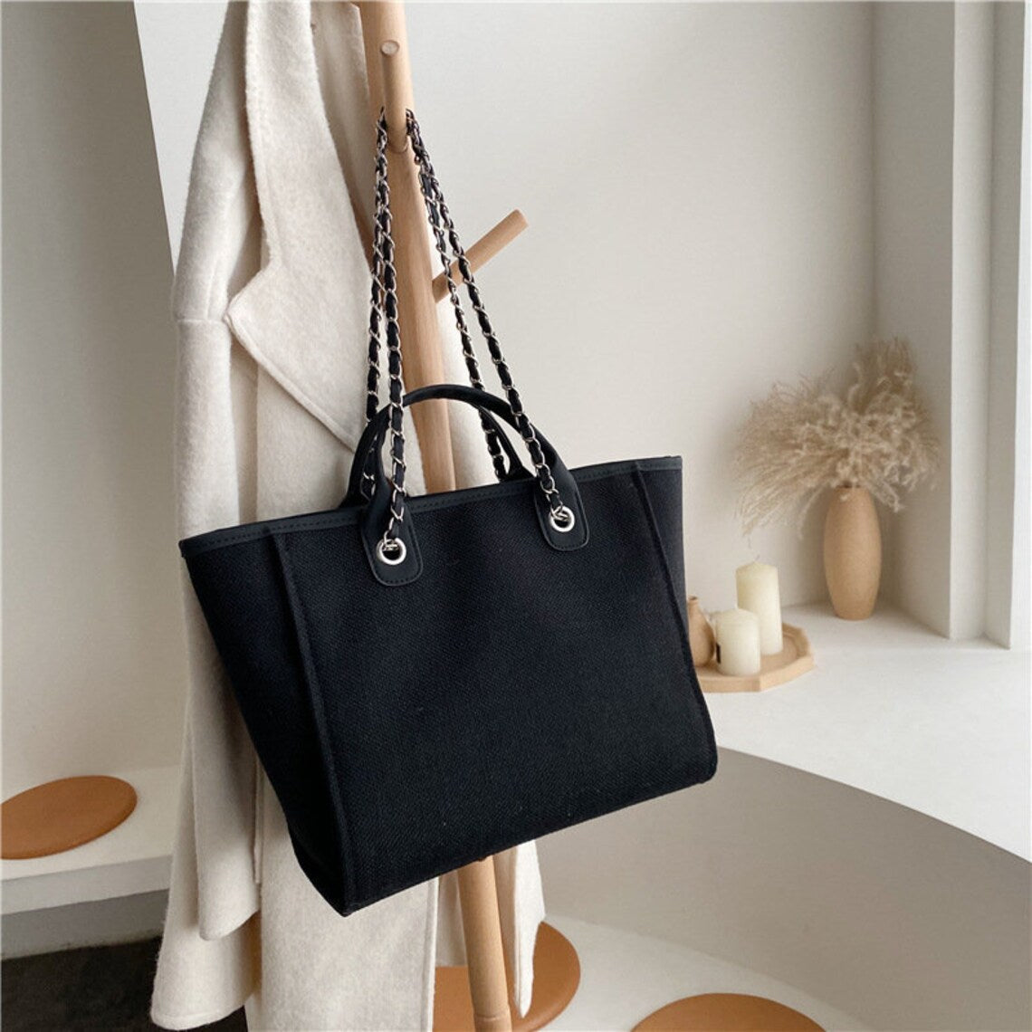 Elise Tote - Spacious Everyday Canvas Shoulder Bag