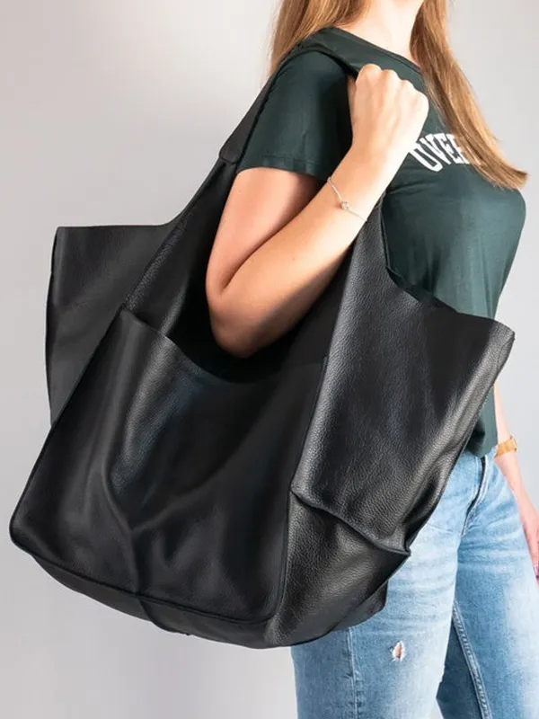 Maxine Tote - PU Leather Beach Bag