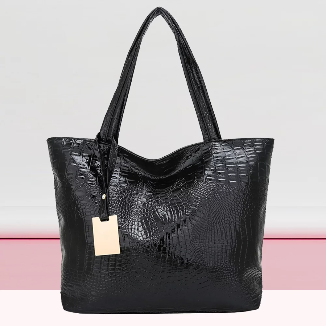 IsabellaBag - Luxury Crocodile-Print Shoulder Bag
