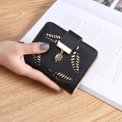 GoldenLeaf - Luxury Leather Wallet with Leaf Design