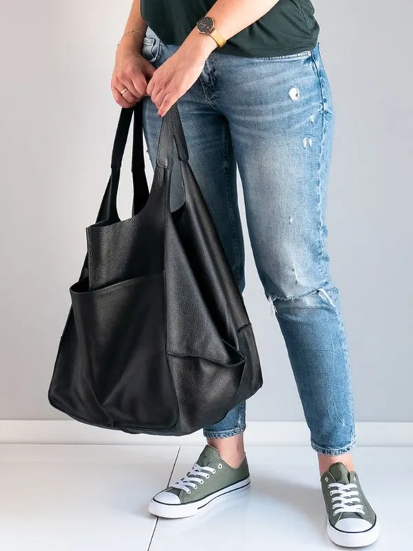 Maxine Tote - PU Leather Beach Bag