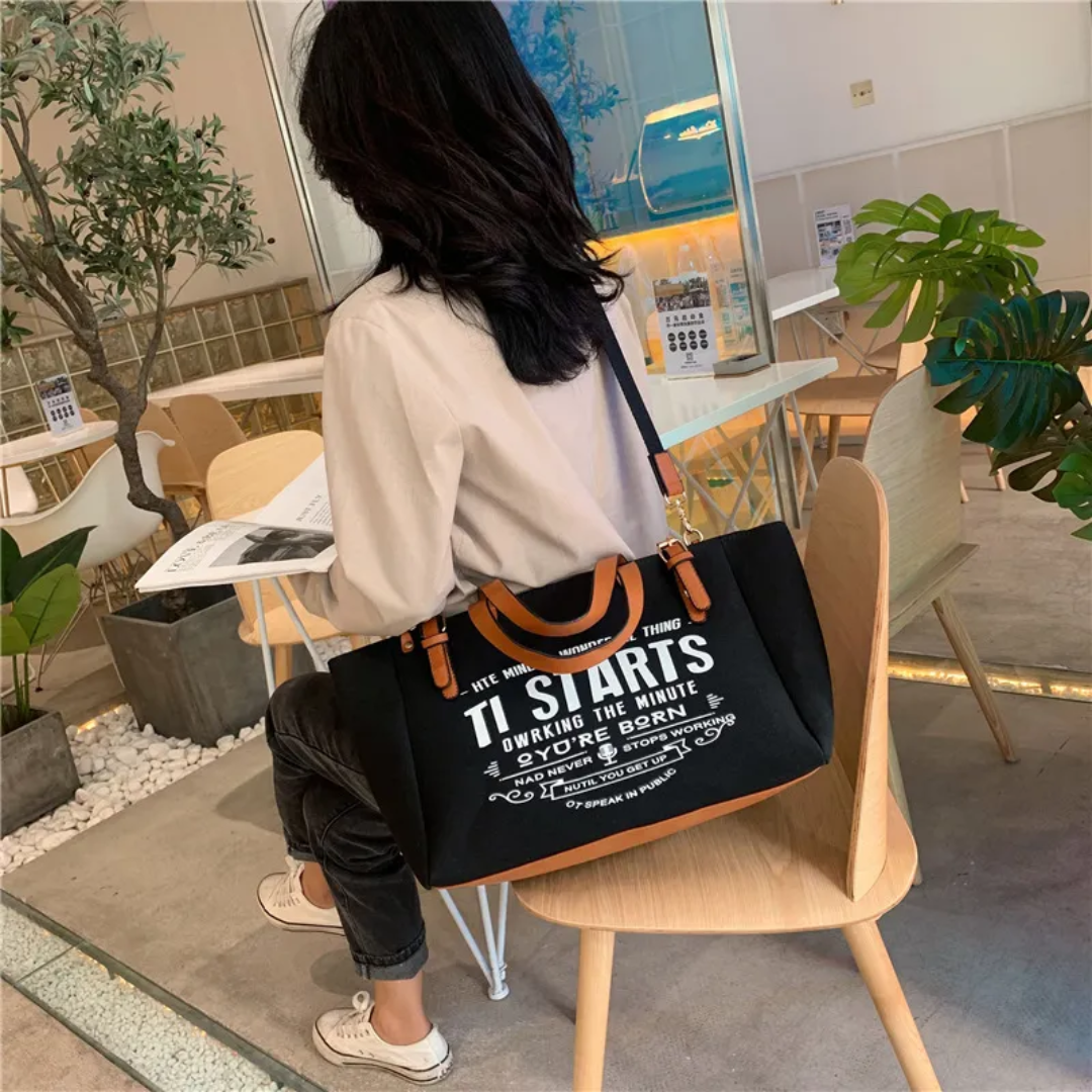 Lexie - Spacious Canvas Tote