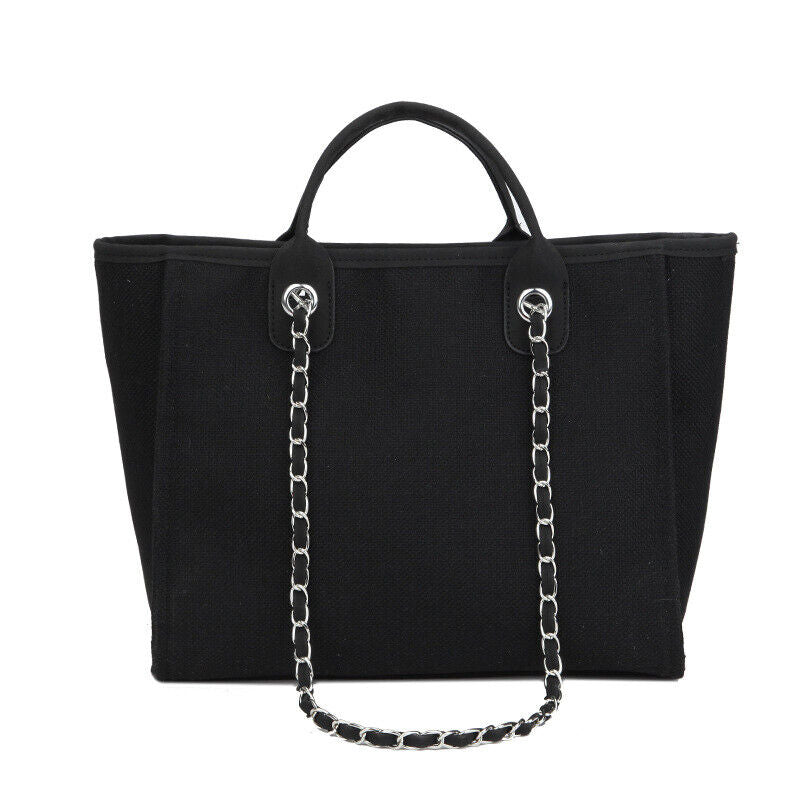 Elise - Spacious Canvas Tote Bag