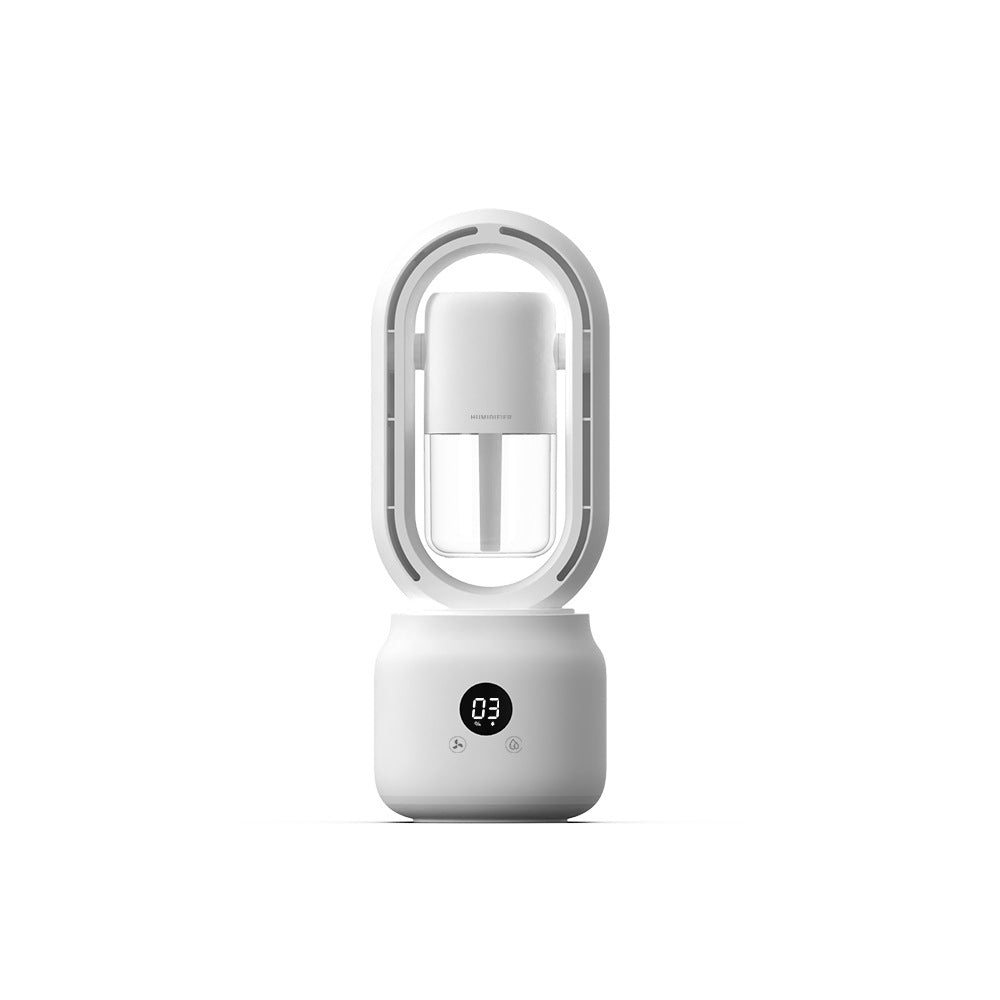 CoolBreeze - Portable Bladeless Fan with Humidifier and Night Light