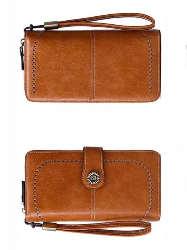 LeatherMax - RFID Leather Wallet with Wrist Strap