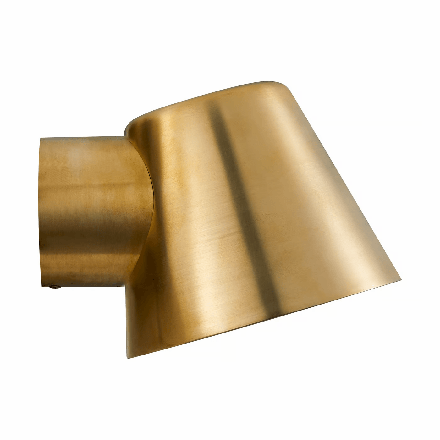 Aleria Glow - Elegant Brass Outdoor Wall Light with GU10 Fitting