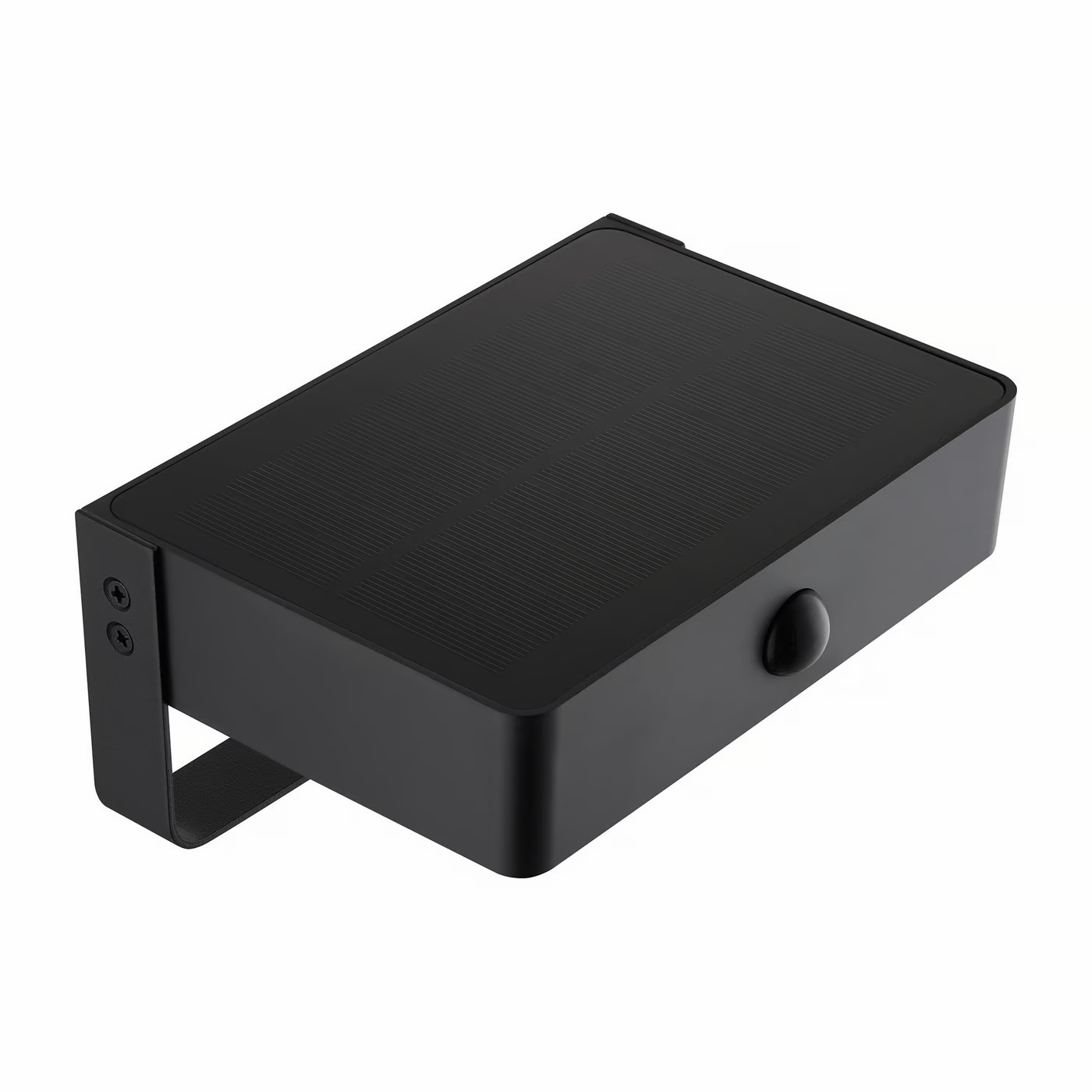 SolarGlow Light - Black Rechargeable LED Outdoor Wall Lamp