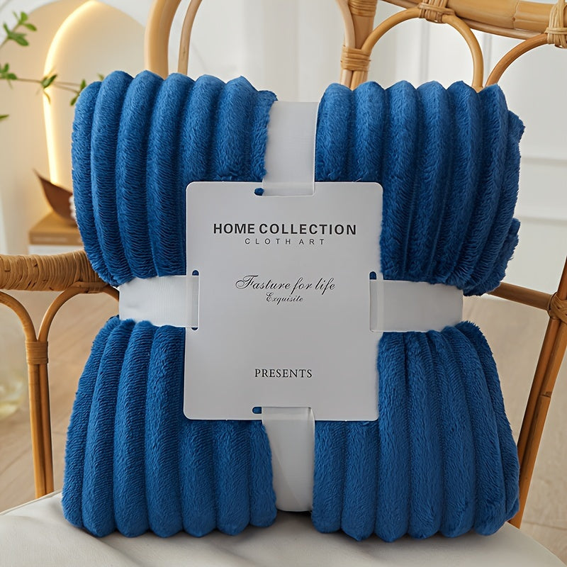 Flannel Polyester Blanket - Comfort & Warmth