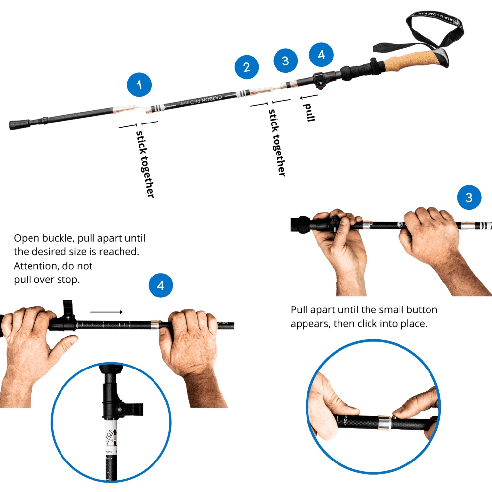 UltraLight - Folding Trekking Poles