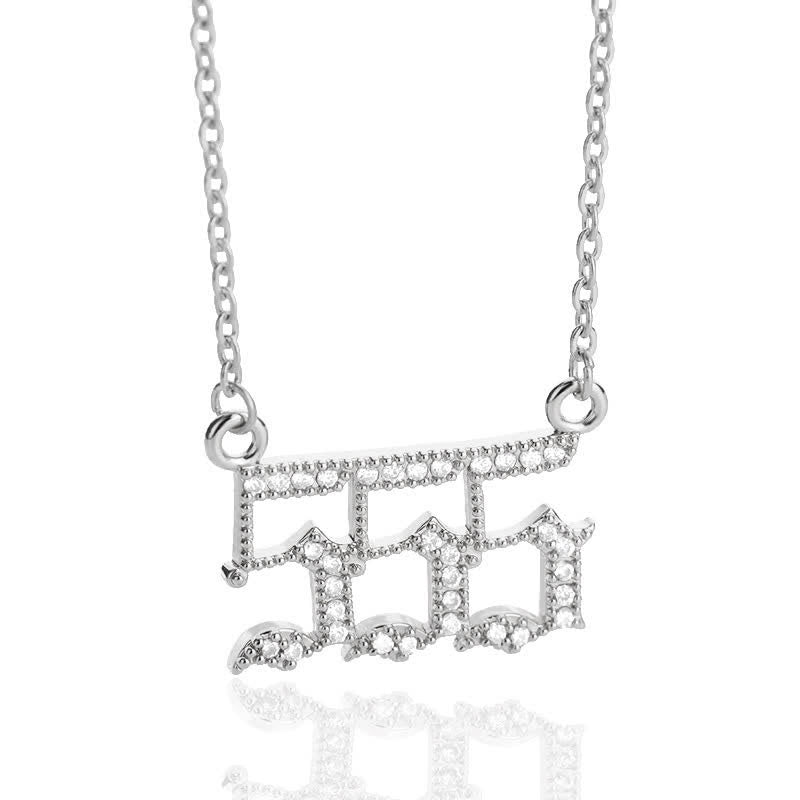 Zirconia - Angel Numbers Necklace for Women