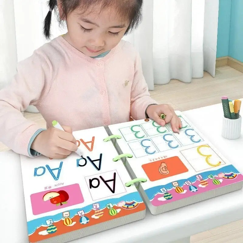 TraceMaster Educational Writing Practice Book for Kids