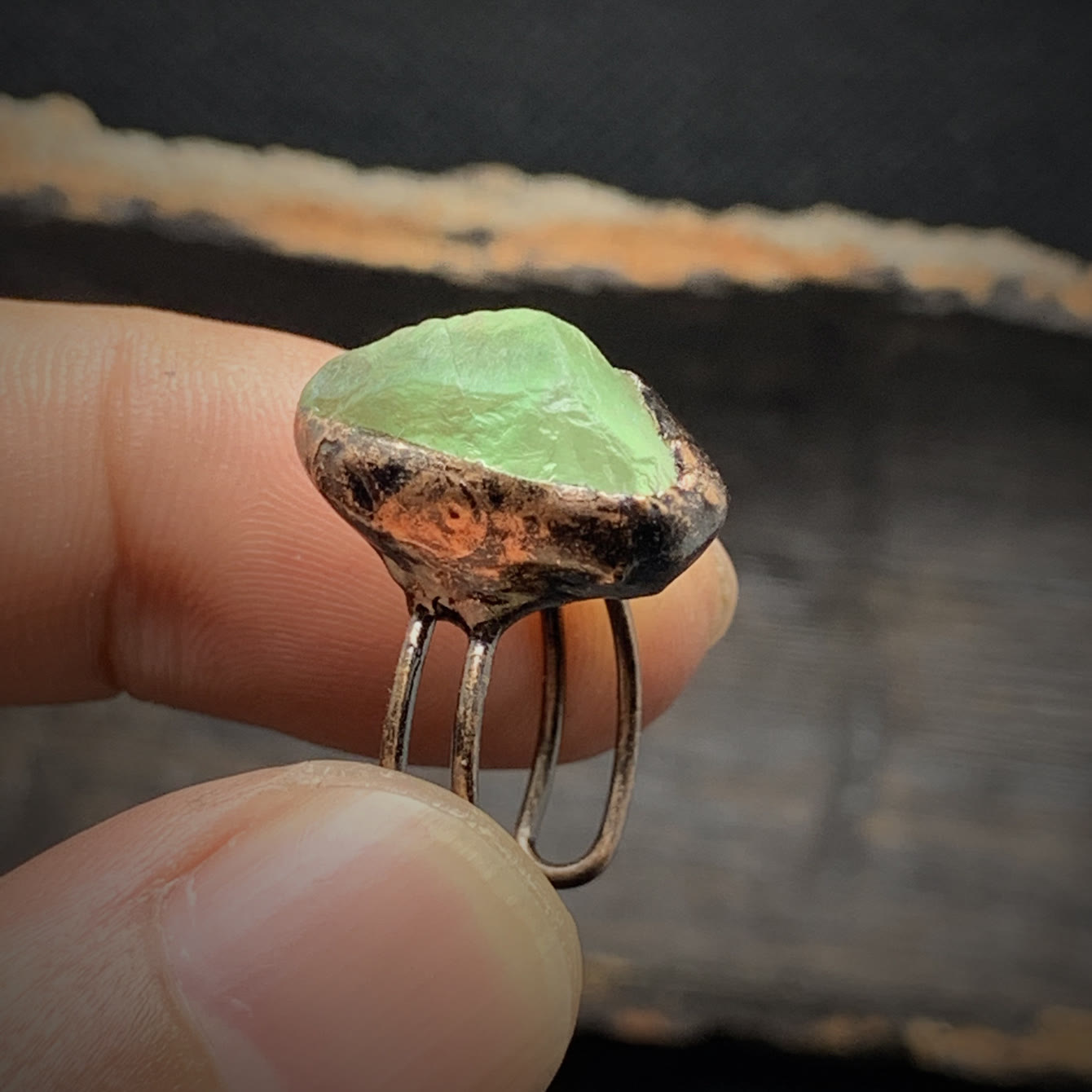Selina - Natural Raw Birthstone Ring for Women