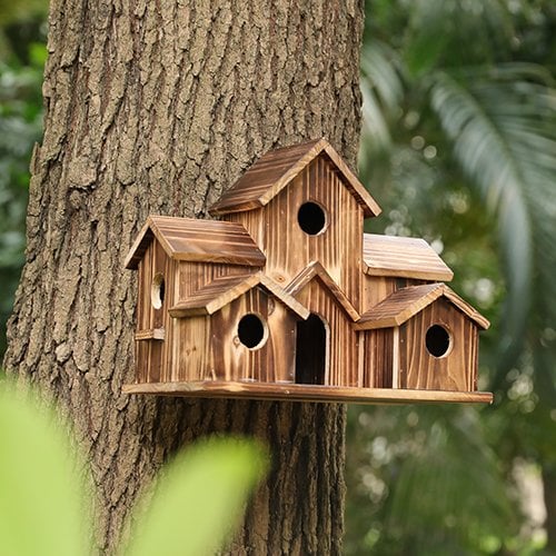 NatureNest - Handmade Wooden Birdhouse