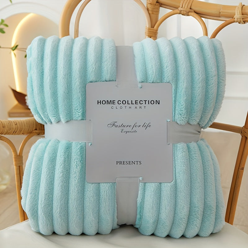 Flannel Polyester Blanket - Comfort & Warmth