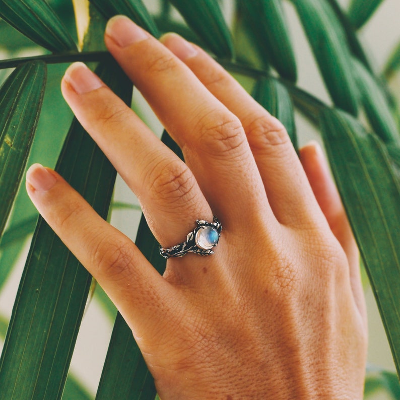 Iris - Moonstone Statement Ring for Women