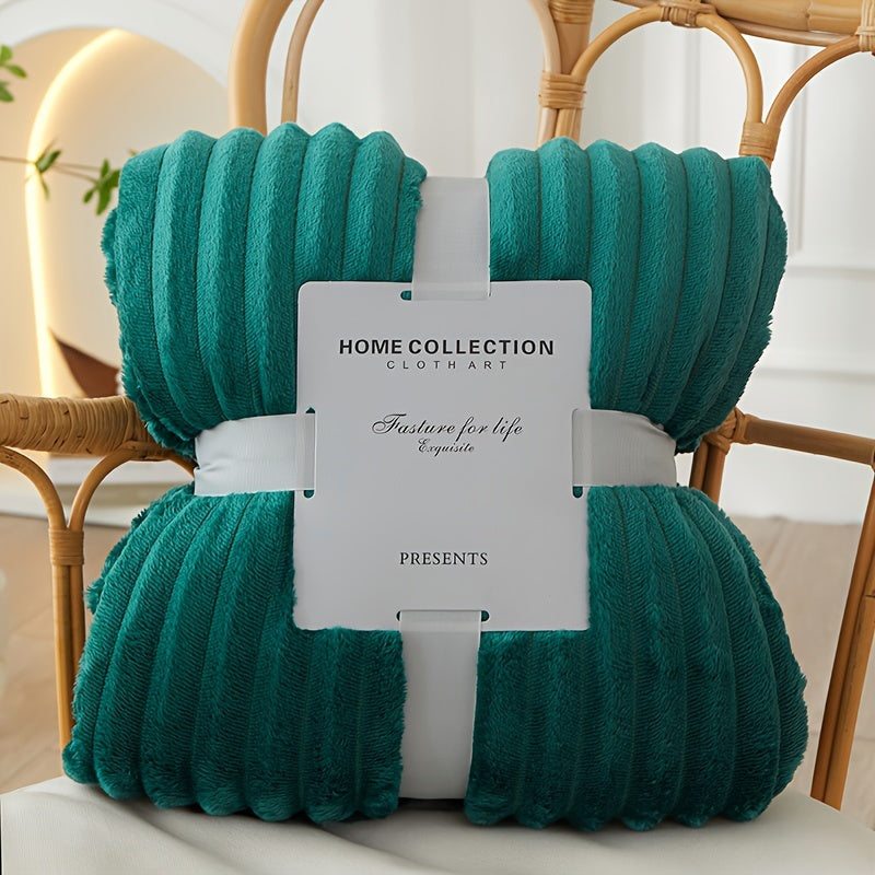 Flannel Polyester Blanket - Comfort & Warmth