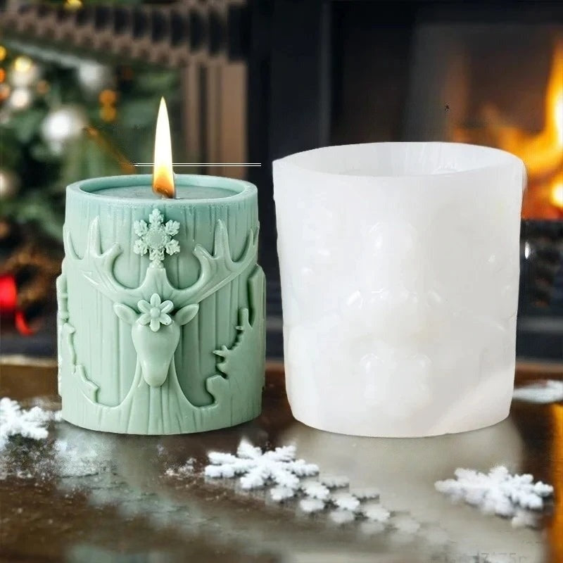 3D Candle Mold - Festive Silicone Candle Mould Set