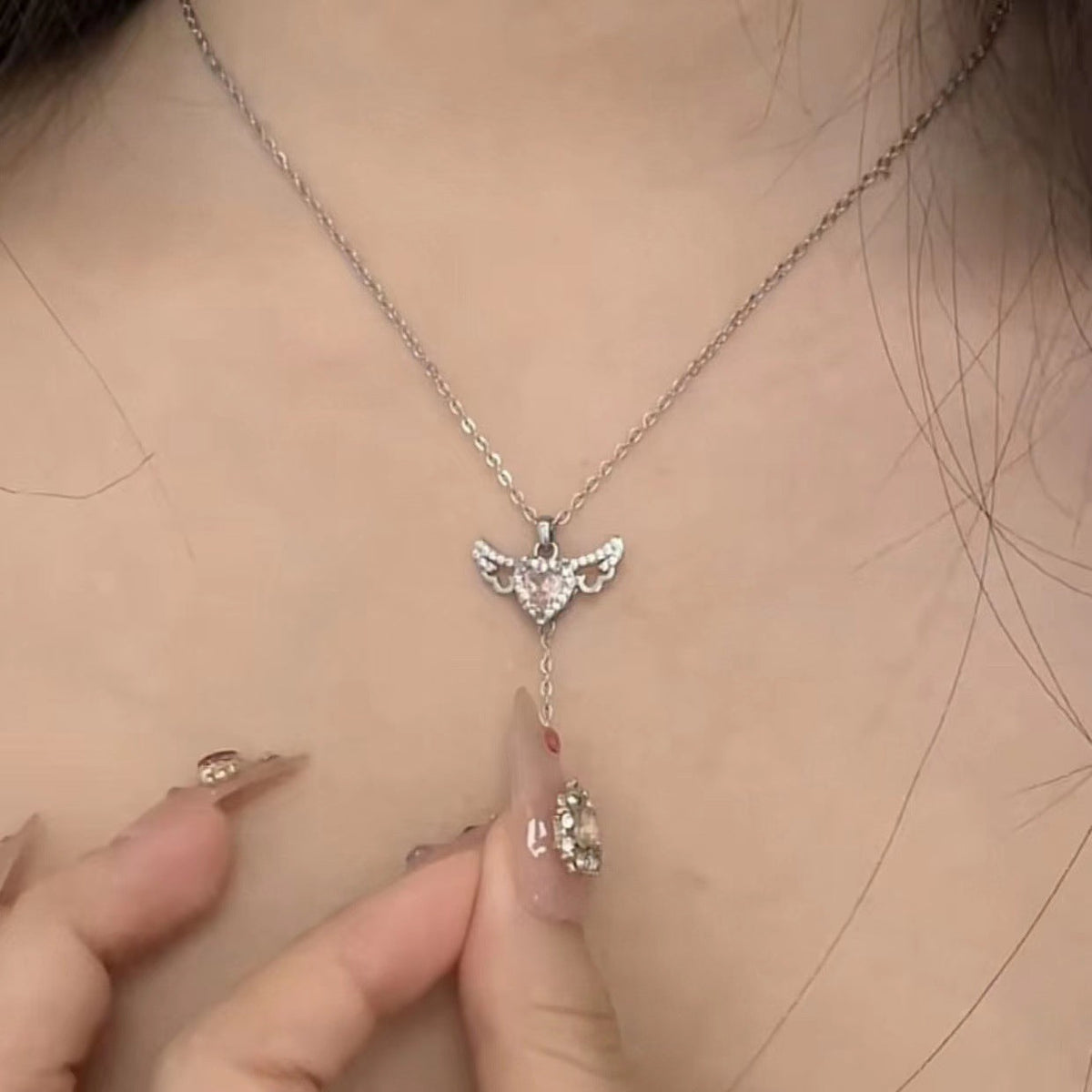 Livia - Angel Wing Pendant Necklace