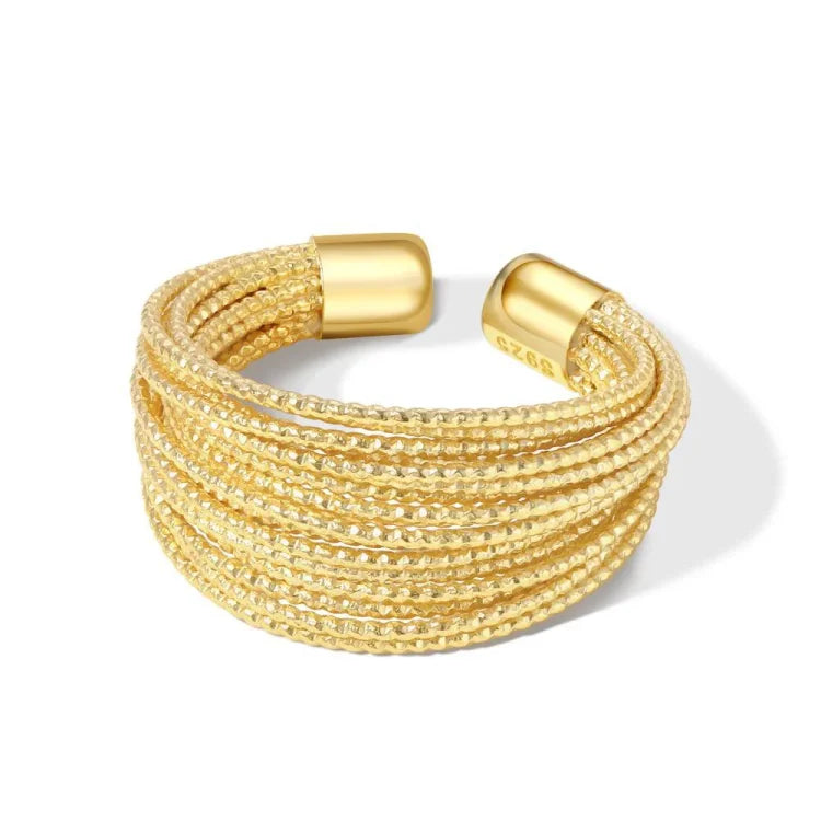 Isolde - Adjustable Layered Ring for Women