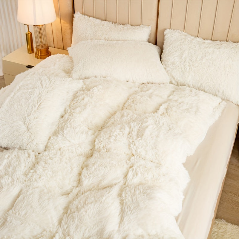 Ultra-Soft Plush Duvet Cover Set - Zipped