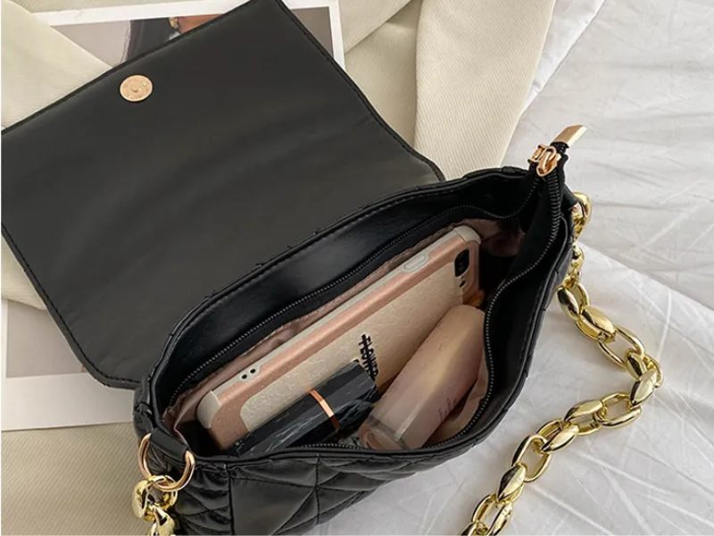 ChariceBag - Jacquard Flap Handbag