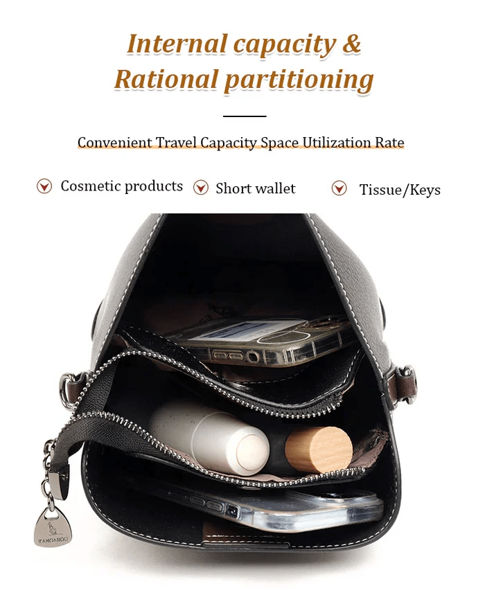 LuxeCarry - Elegant Roomy Leather Shoulder Bag