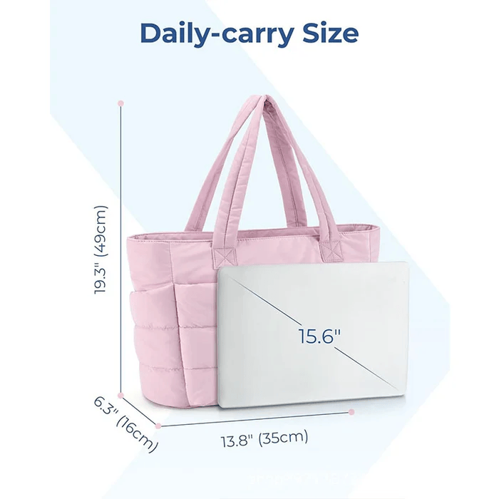 FlexiPuff Bag - Spacious Modern Everyday Handbag
