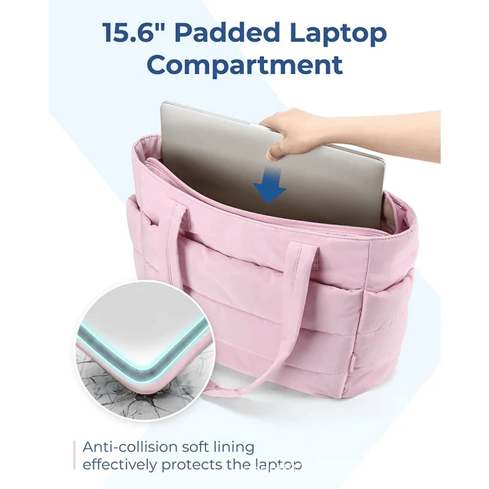 FlexiPuff Bag - Spacious Modern Everyday Handbag